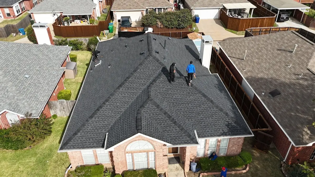 Slate & Tile Roof Repair work in progress on a Rosemont property